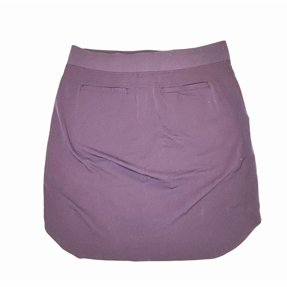 Athleta Skirt Womens Medium Tall Purple Drawstring Pockets Athleisure